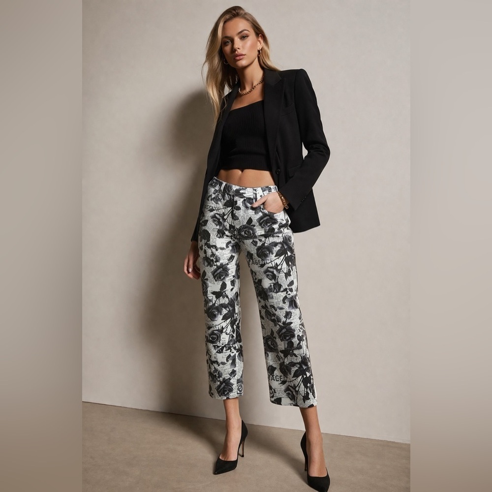 L'AGENCE June Ultra High-rise Crop Stovepipe Jean
